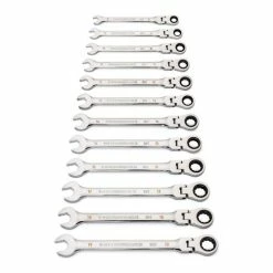 Gearwrench Tools Gearwrench 12 Pc. 90-Tooth 12 Point Flex Head Ratcheting Combination Metric Wrench Set 86727 -Electrical Tools Store 23977 2 2e1tmtxodlkpxawb