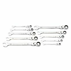 Gearwrench Tools Gearwrench 10 Pc. 90-Tooth 12 Point Flex Head Ratcheting Combination SAE Wrench Set 86758 -Electrical Tools Store 23978 3 g0b7cixjlfqzasdo