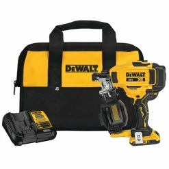 DeWalt Power Tools DeWalt 20V Max 15° Cordless Coil Roofing Nailer Kit DCN45RND1