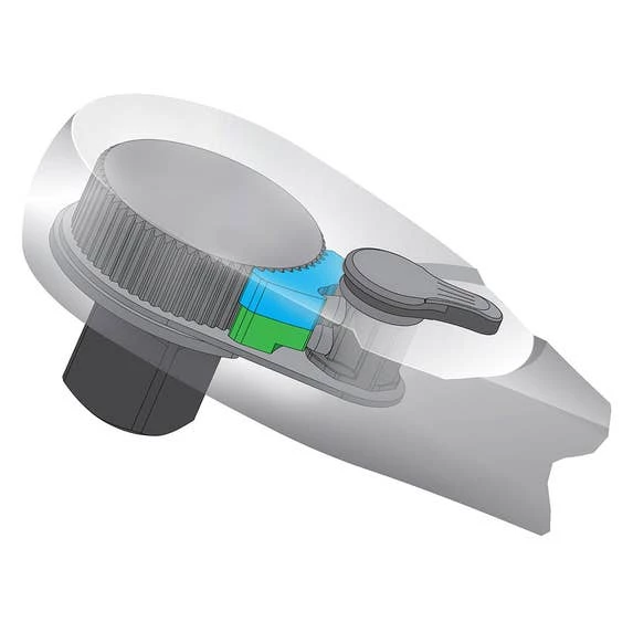 Gearwrench Tools Gearwrench 1/2" Drive 11" 120XP Teardrop Ratchet 81304P 2 Gearwrench Tools Gearwrench 1/2" Drive 11" 120XP Teardrop Ratchet 81304P - Image 2