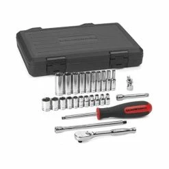Gearwrench Tools Gearwrench 26 Piece 1/4" 6 Point SAE Socket Set 80312DD