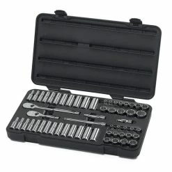 Gearwrench Tools Gearwrench 57 Piece SAE 12 Point Socket Set - 3/8" Drive 80551