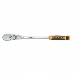Gearwrench Tools Gearwrench 1/2" Drive 90-Tooth Dual Material Flex Head Teardrop Ratchet 17" 81370T