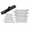 Gearwrench Tools GearWrench 18 Pc. Long Pattern Combination Metric Non-Ratcheting Wrench Set 81920