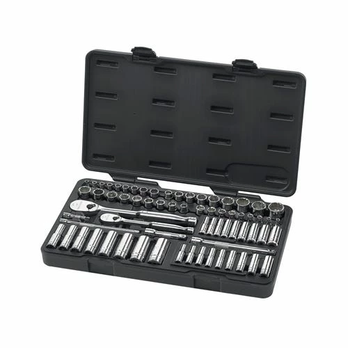 Gearwrench Tools GearWrench 68 Piece 1/4 3/8" Drive 6 & 12 Point Standard & Deep SAE Metric Socket Set 83000 1 Gearwrench Tools GearWrench 68 Piece 1/4 3/8" Drive 6 & 12 Point Standard & Deep SAE Metric Socket Set 83000