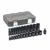 Gearwrench Tools Gearwrench 25 Pc. 3/8" SAE Standard & Deep Impact Socket Set 84919N