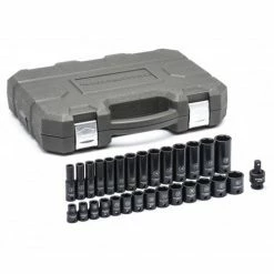 Gearwrench Tools Gearwrench 29 Pc. 3/8" Metric Standard & Deep Impact Socket Set 84925N