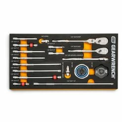 Gearwrench Tools Gearwrench 18pc Modset 90T 1/4 Drive Tool Set With EVA Foam Tray 86520
