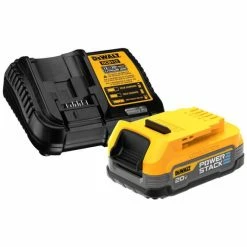 DeWalt Power Tools DeWalt 20V POWERSTACK Starter Kit Battery And Charger DCBP034C