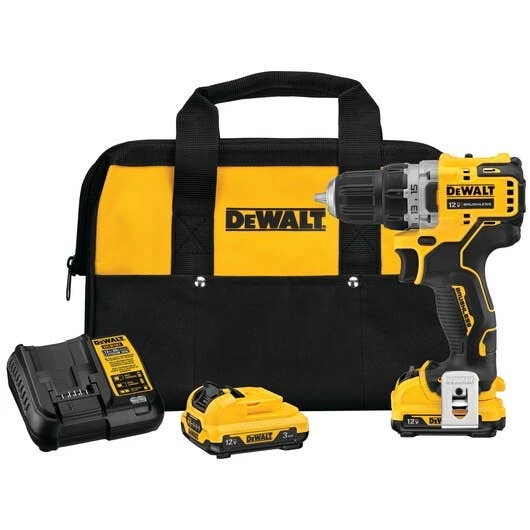 DeWalt Power Tools DeWalt XTREME 12V Brushless 3/8" Cordless Drill/Driver Kit DCD701F2 1 DeWalt Power Tools DeWalt XTREME 12V Brushless 3/8" Cordless Drill/Driver Kit DCD701F2