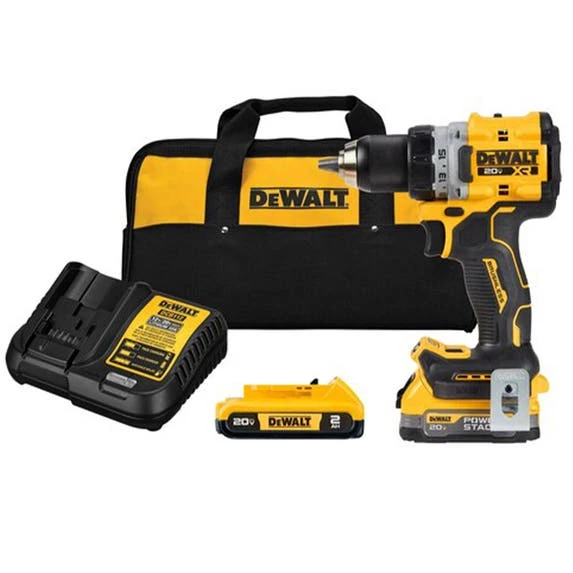 DeWalt Power Tools DeWalt 20V MAX XR Brushless Cordless 1/2" Drill/Driver Powerstack & 2Ah 2-Battery Kit DCD800D1E1 1 DeWalt Power Tools DeWalt 20V MAX XR Brushless Cordless 1/2" Drill/Driver Powerstack & 2Ah 2-Battery Kit DCD800D1E1
