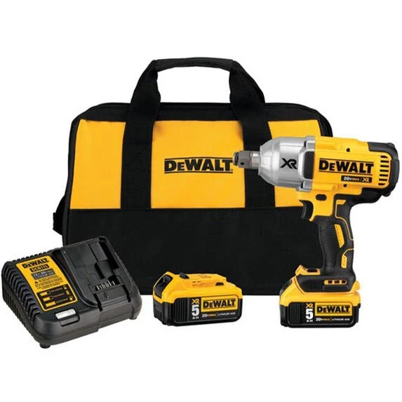 DeWalt Power Tools DeWalt 20V MAX XR High Torque 3/4" Impact Wrench 5.0Ah Kit W/ Hog Ring Anvil DCF897P2 1 DeWalt Power Tools DeWalt 20V MAX XR High Torque 3/4" Impact Wrench 5.0Ah Kit W/ Hog Ring Anvil DCF897P2