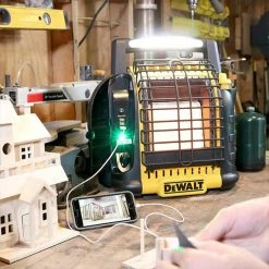 DeWalt Power Tools DeWalt 20V Propane Radiant Heater 12,000 BUT/HR USB Charger & Light DXH12B -Electrical Tools Store dxh12b 5