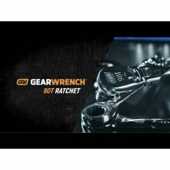 Gearwrench Tools Gearwrench 2 Pc. 1/4" & 3/8" Drive 90-Tooth Flex Head Teardrop Ratchet Set 81216T -Electrical Tools Store hqdefault 3